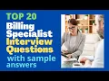 Billing Specialist Interview Questions and Answers For 2026
