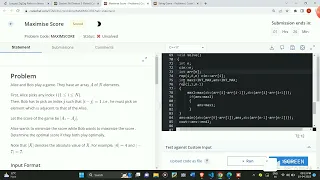 Maximise Score codechef solution