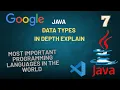 All Java Data Types int float char boolean Full Guide in depth CSM Skills logic