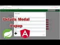 How to Display Details Modal Popup of Selected Record in Angular