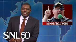 Weekend Update: Trump Defends January 6 Pardons, Musk Criticized for Nazi Salute - SNL