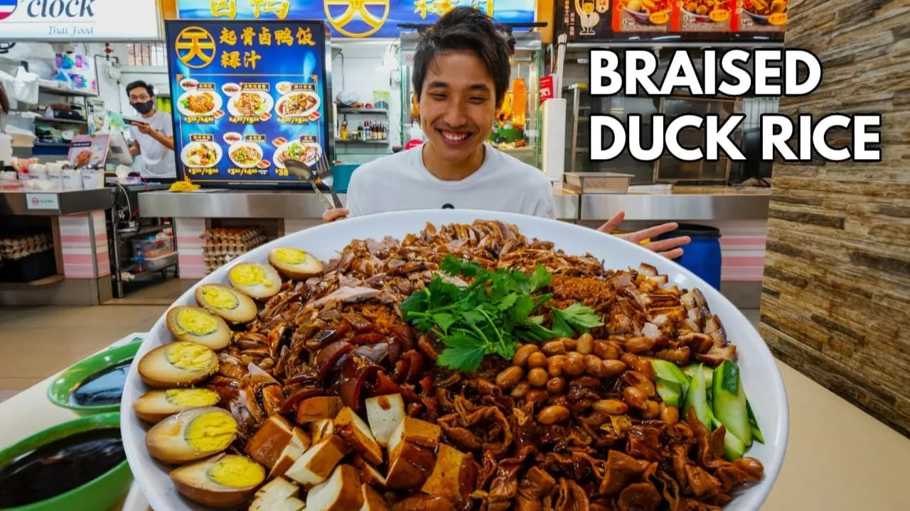 4.5KG (10LB) Braised Meat Platter Challenge!   Singapore Street Food Mukbang!