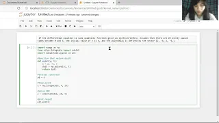 Engineering Problem ODE using Python Jupyter Notebook