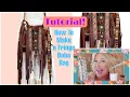 WOW PURSE TUTORIAL LIKE NO OTHER How to Make a Fringe Boho Bag From Thrifted Items