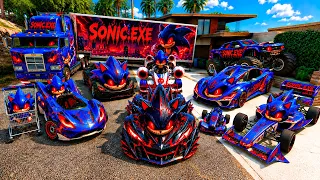 ROBANDO TODOS LOS COCHES de SONIC.EXE en GTA 5 !! (Sonic Movie mod)