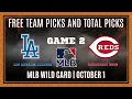 MLB Wild Card Picks Analysis Reds vs Dodgers Game 2 25