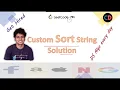 Custom Sort String Leetcode 791 Live coding session