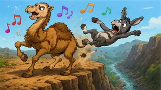 #تعالوا_نتعلم / قصة انتقام الجمل من الحمار العنيد / من القصص الهادفة للأطفال