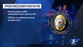 Moore police officer under investigation for embezzlement