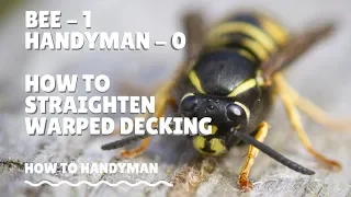 Straightening warped decking boards and the dangers of being a Handyman