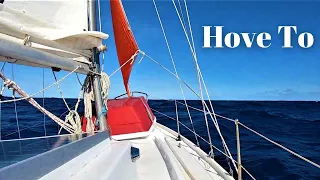 HOVE TO ON THE OPEN OCEAN// SOLO NONSTOP ATLANTIC OCEAN PASSAGE /CARIBBEAN TO CANADA/ CONTESSA 26