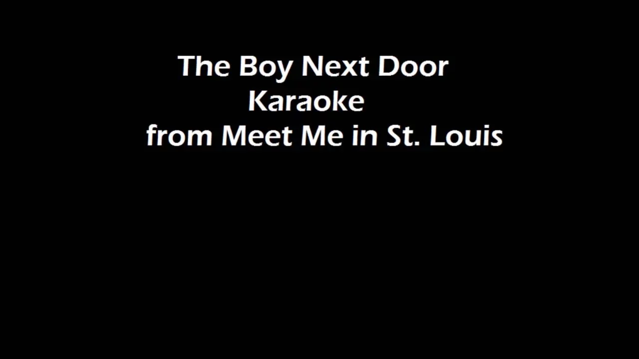 The Boy Next Door Karaoke
