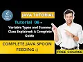 Java Tutorial - 6 2023 batch Variable Types and Scanner Class Explained A Complete Guide