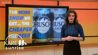 Digital Dive Busch beer drinkers can get a 1 rebate for every inch of snow that falls in Minneapol