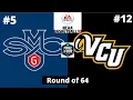 #5 Saint Mary’s vs #12 VCU - NCAA Basketball 10 Simulation!