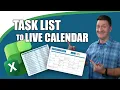 Advanced Excel Build a Fully Automated Task Calendar with One Formula