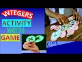 Integers Activity Activity with Game