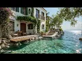 Positive Jazz Music For Stress Relief•Peaceful Morning Coffee Music In Seaside Balcony & Smooth J...