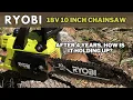 Ryobi 18v 10inch Chainsaw Review