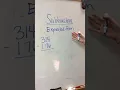 Subtraction Strategy 2 Expanded form