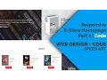 Web Design Code Speed Art Responsive E - Store Website Part2