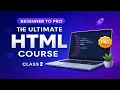 HTML Full Course Class 2 2025 HTML5 Text Formatting Tags Web Development Course for Beginners