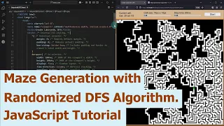 Maze Generation with Randomized DFS Algorithm JavaScript Tutorial