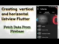 8 Nested Listview in flutter Create horizontal and vertical listview ListView with Navigator