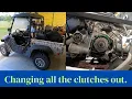 Replacing all the Clutches on a Cub Cadet challenger 500 Part Massimo Bennche HiSun Coleman