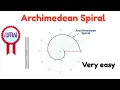 How to Draw an Archimedean Spiral Easy Animated Tutorial
