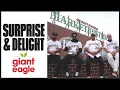 Pirates Players Alumni and Mascots Surprise the Community with Giant Eagle