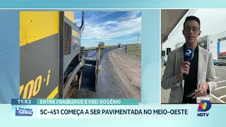 Meio-Oeste vê avanço da SC-451, obra esperada há mais de 40 anos na região