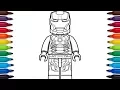 How to draw Lego Iron Man Mark 43 - Marvel Superheroes