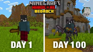 قضيت 100 يوم على اخر تحديث في ماين كرافت هاردكور نسخة الجوال 