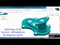 Solid Edge 2024 tutorial - 3D Modeling for Beginner Ep 49