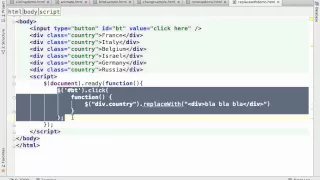 The jQuery replaceWith Function