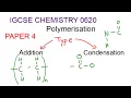 iGCSE CHEMISTRY 0620 Polymerisation FULL BASIC EXPLANATION