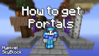 Hypixel SkyBlock how to get portals guide and how to break them