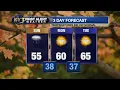 FIRST ALERT WEATHER Chilly cloudy Sunday with some mild air returning next week