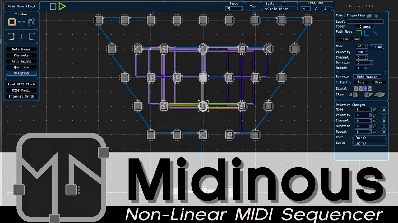 Midinous -- New MIDI Sequencer
