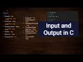 3 Input Output in C language tutorial for beginners l c language l Input Output in C l programming