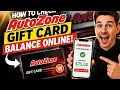 How to check AutoZone gift card balance online