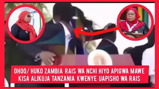 OHOO HUKO ZAMBIA RAIS APIGWA MAWE KISA KUHUZURIA UAPISHO WA RAIS SAMI 