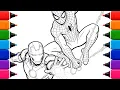 Spider-Man Iron Man Coloring Page Who s Your Favorite