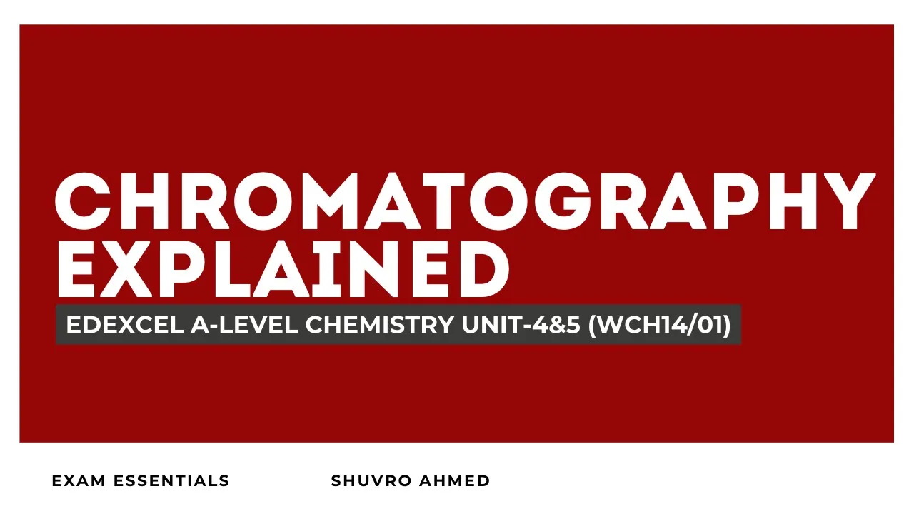 Chromatography & Mass Spectrometry Explained | Paper, TLC, HPLC, GC | Edexcel A-Level Chemistry