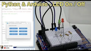 How to controlling LED with Python GUI and Arduino