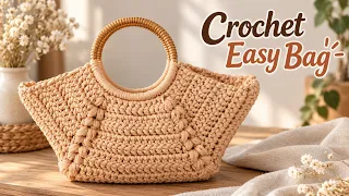 The Easiest Crochet Bag You Will Ever Make