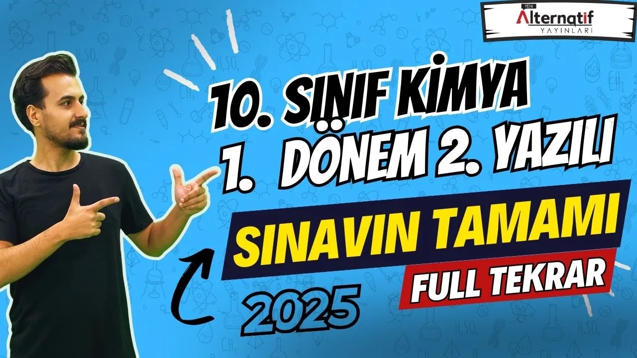 10.Sınıf Kimya | FULL TEKRAR| 1. Dönem 2.Yazılıya Hazırlık | 2024-2025 | #chtayfa