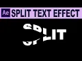 Split Text Animation - Adobe After Effects Tutorial