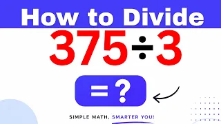 375 3 Divide 375 by 3 - Long division Method